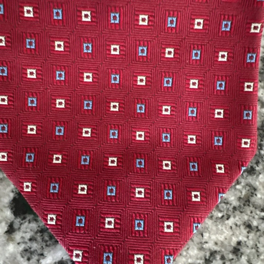 Brooks Brothers 346 Necktie Tie All Silk USA‎ Made Red Blue Boxes Box